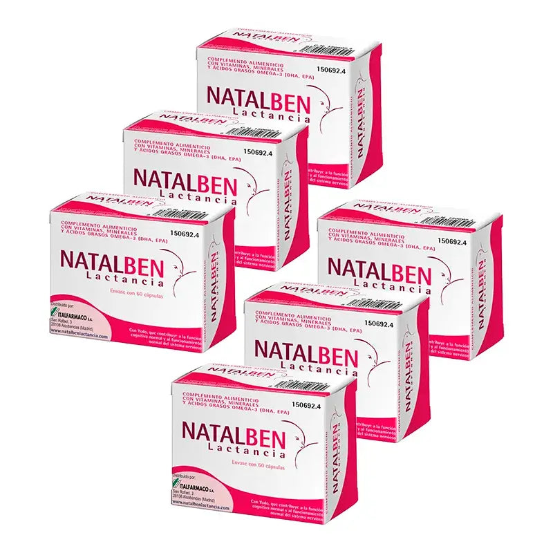 Natalben Lactation , 6 x 60 capsules