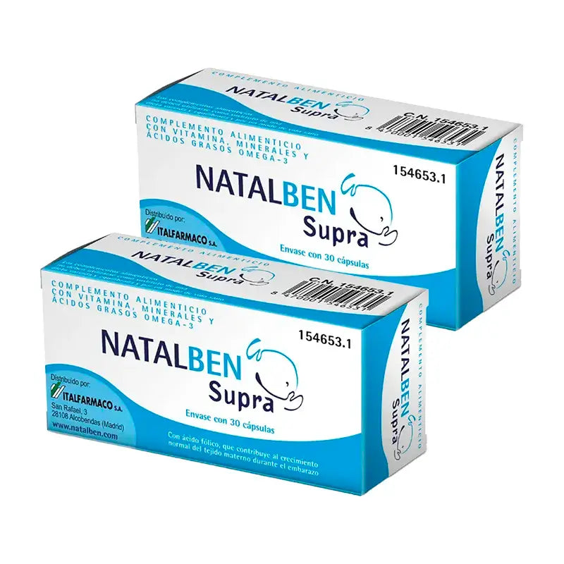 Natalben Supra Nutraceutical , 2 x 30 capsules