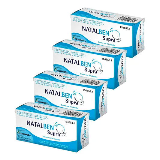 Natalben Supra Nutraceutical , 4 x 30 capsules