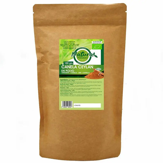 Natura Premium Canela Ceylan En Polvo Bio , 100 gr