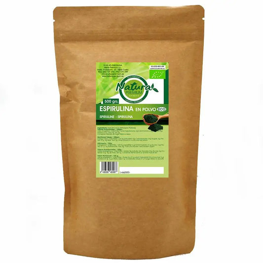 Natura Premium Espirulina En Polvo Bio , 500 gr