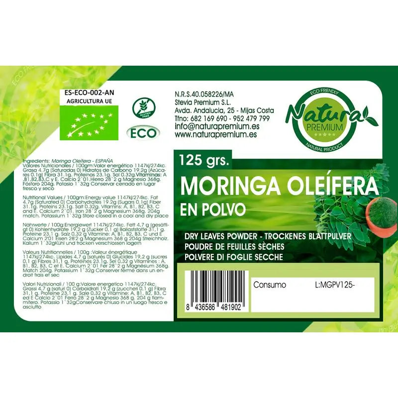 Natura Premium Organic Ground Moringa Powder , 400 g