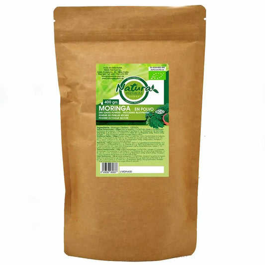 Natura Premium Moringa Molida En Polvo Bio , 400 gr