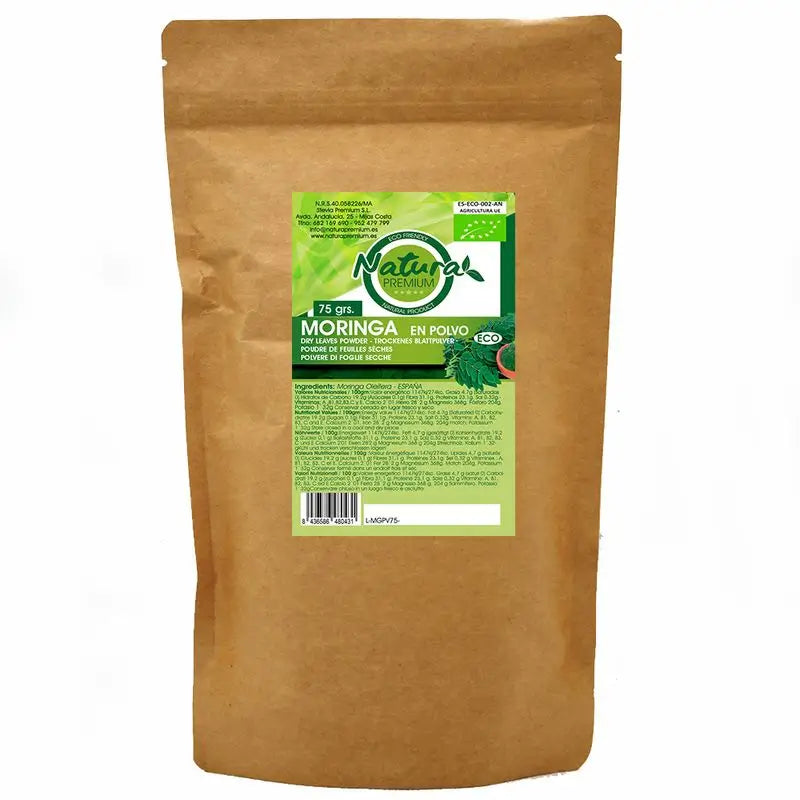 Natura Premium Organic Ground Moringa Powder, 75 g