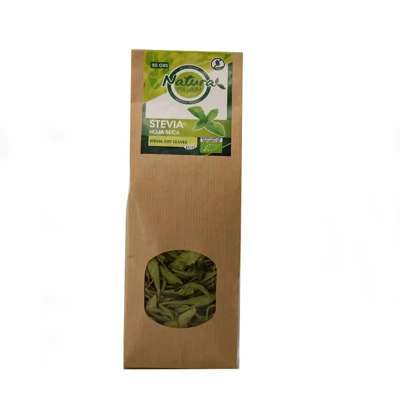 Natura Premium Stevia Dried Leaf Kraft Packaging Bio , 50 g