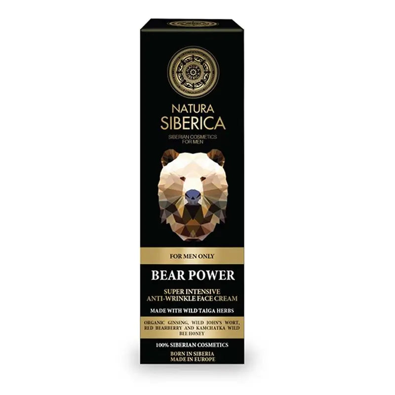 Natura Siberica Ns Men Bear Power Men Crema Facial Antiarrugas Na, 50 ml