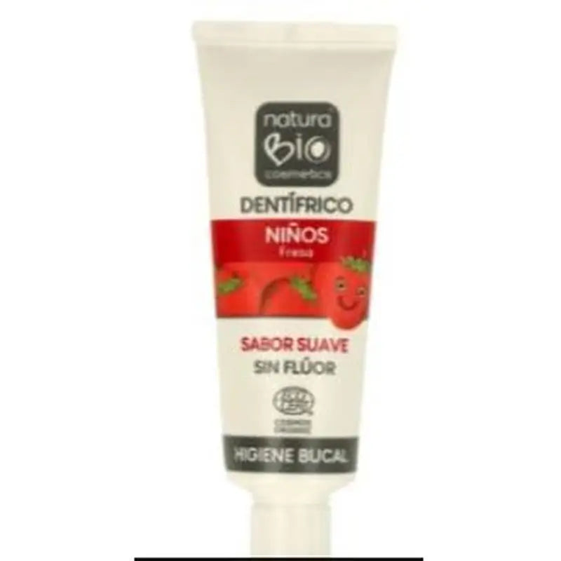 Naturabio Cosmetics Dentifrico Niños Fresa Sin Fluor 25Ml. 