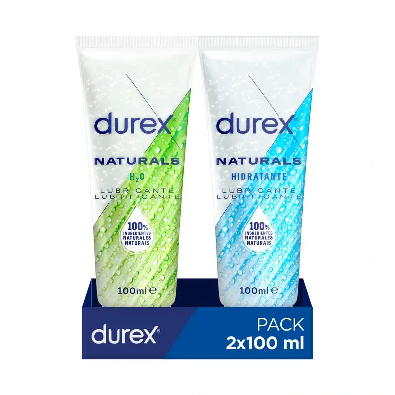 Durex Naturals Moisturising 100 ml + Naturals H2O 100 ml-Lubricant