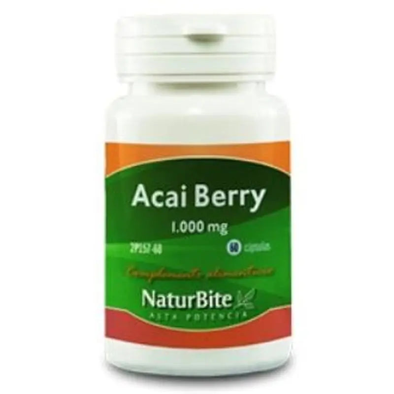 Naturbite Acai Berry 1000Mg. 60 Cápsulas