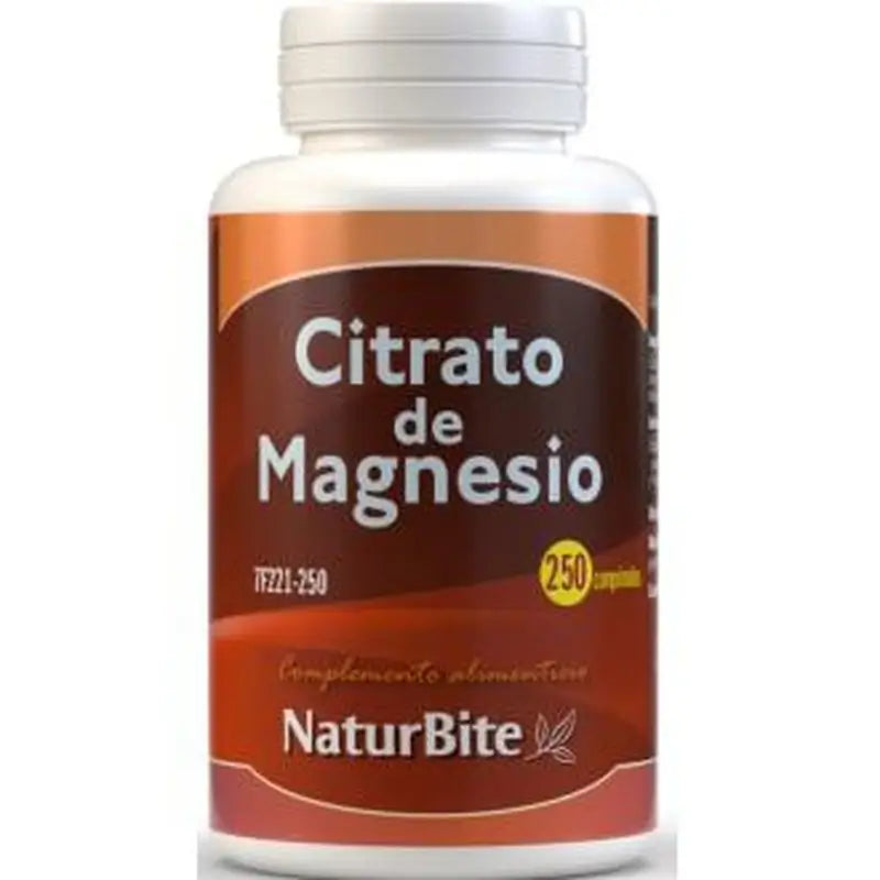 Naturbite Citrato De Magnesio 250 Comprimidos