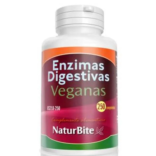 Naturbite Enzimas Digestivas Veganas 250 Comprimidos