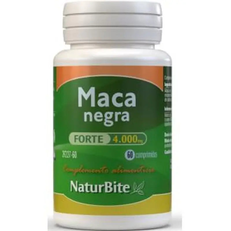 Naturbite Maca Negra Forte 4000Mg. 60 Comprimidos