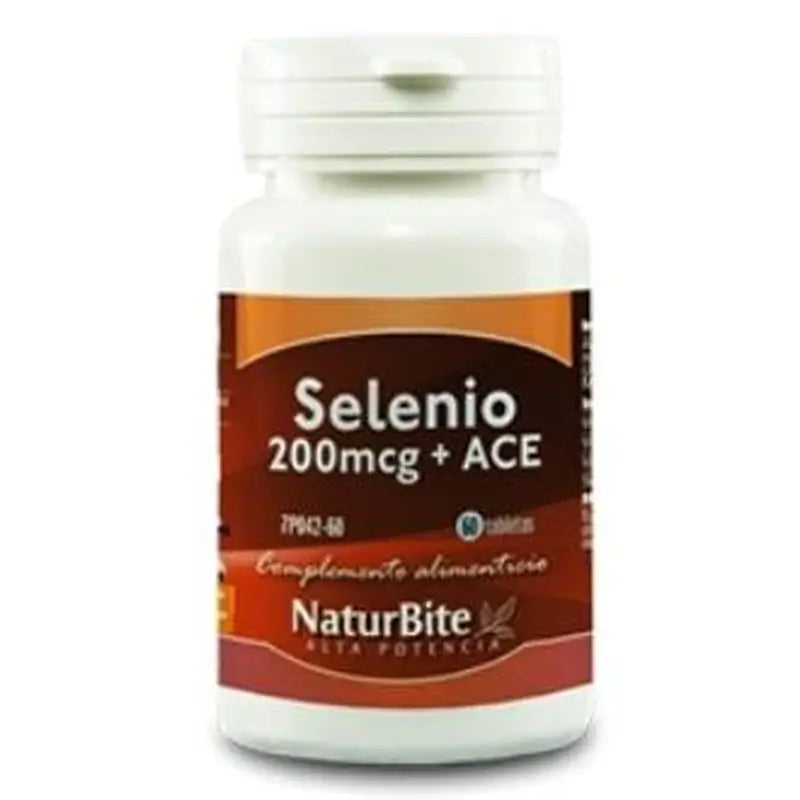 Naturbite Selenio 200Mcg + Ace 60 Comprimidos