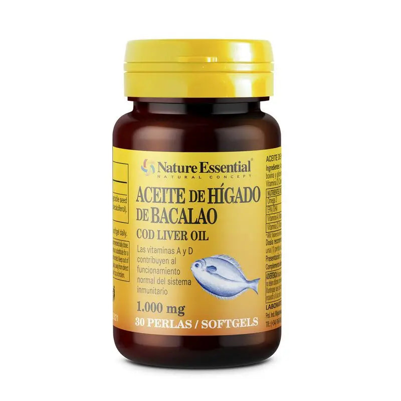 Nature Essential Aceite De Higado De Bacalao  , 30 perlas