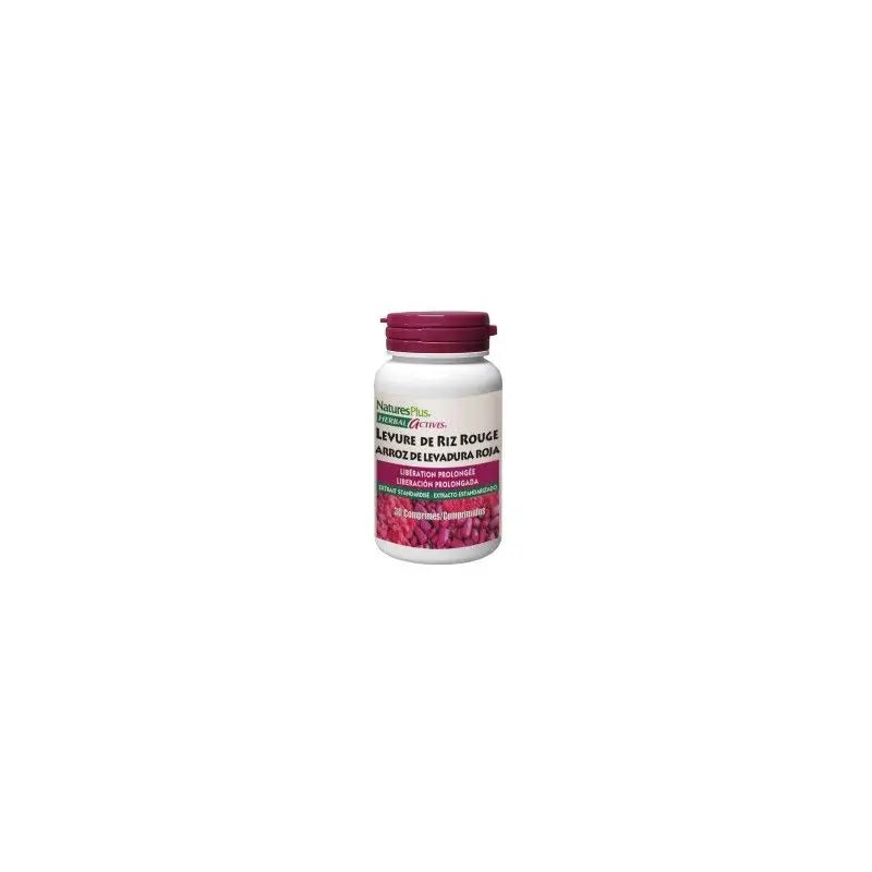 Natures Plus Red Yeast Rice 300Mg Arroz De Levadura Roja 30Comp 