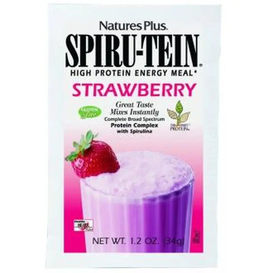 Natures Plus Spiru-Tein  Fresa 34Gr.Sbrs. 