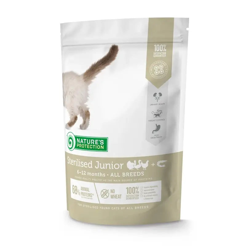 Natures Protection Detox Cat Sterilised Junior Poultry & Krill 400Gr