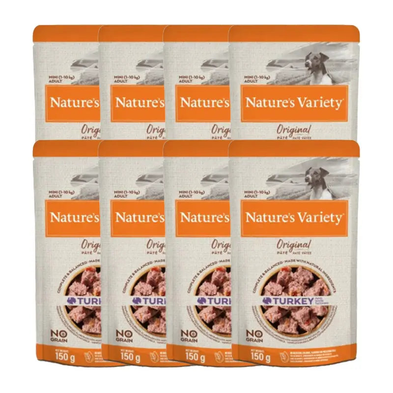 Nature'S Variety Canine Original Adult Original Mini Pavo, 8 x 150 g, comida húmeda para perros