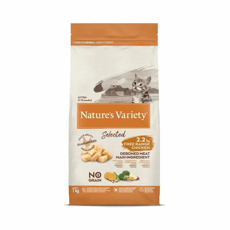 Nature'S Variety Feline Kitten Selected Pollo, 7 kg, pienso para gatos