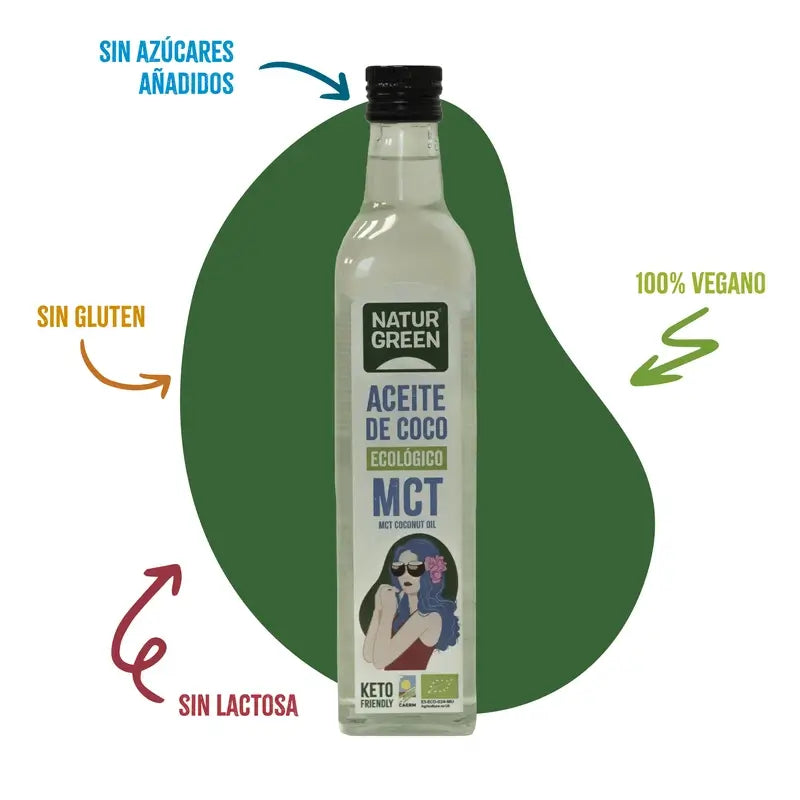 Naturgreen Coconut Oil Mct Bio, 500 ml