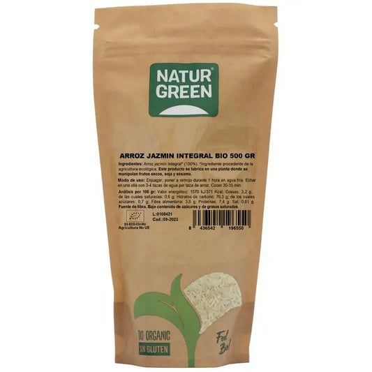 Naturgreen Brown Jasmine Rice Organic, 500 g