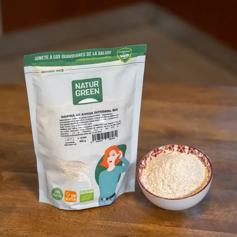 Naturgreen Wholemeal Oatmeal Gluten Free, 500 g