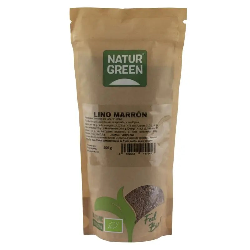 Naturgreen Brown Flax Organic, 500 g