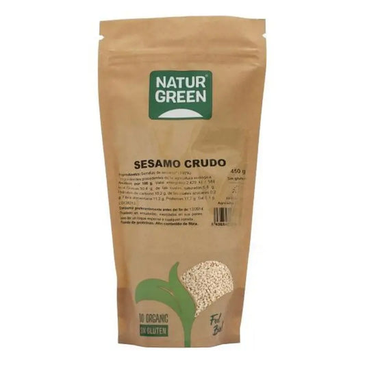 Naturgreen Organic Raw Sesame, 450 g