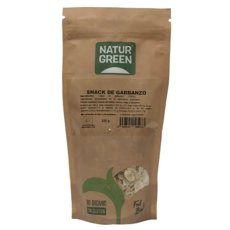 Naturgreen Organic Chickpea Snacks, 225 g