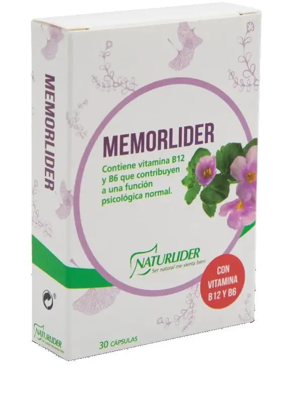 Naturlider Memorlider, 30 Cápsulas      