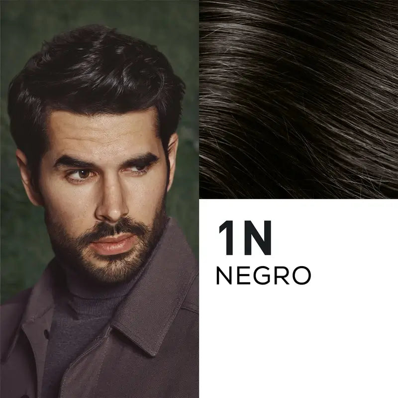 Naturtint Men Permanent Hair & Beard Colouring for Men, Ammonia Free 1N - Black