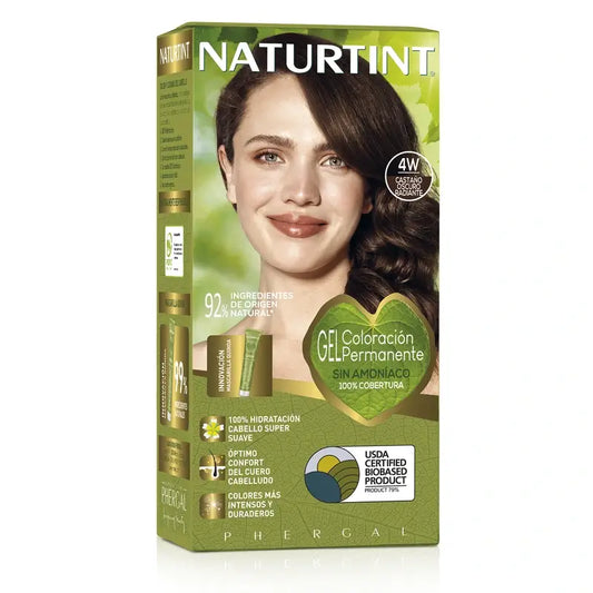 Naturtint Permanent Colouring Permanent Colouring Ammonia Free Dye 4W - Radiant Dark Brown