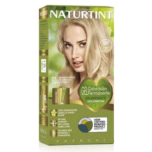 Naturtint Permanent Colouring Dye Without Ammonia 10N - Blonde Alba