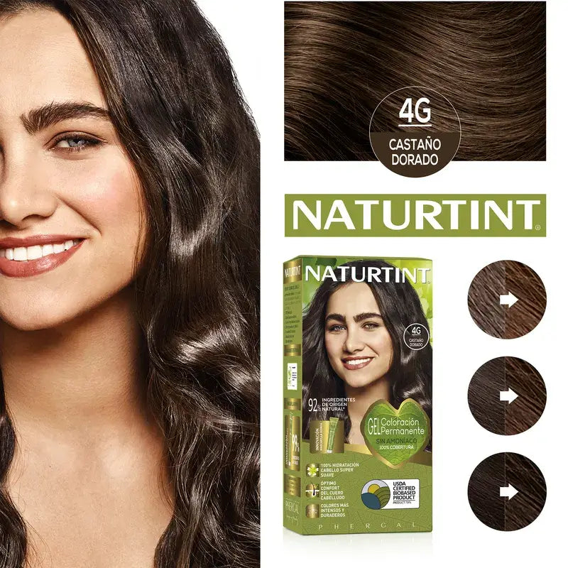 Naturtint Permanent Colouring Dye Without Ammonia 4G - Golden Brown