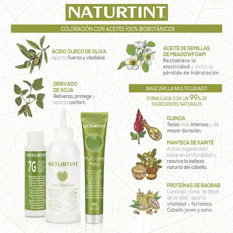 Naturtint Permanent Colouring Dye Without Ammonia 4N - Natural Brown