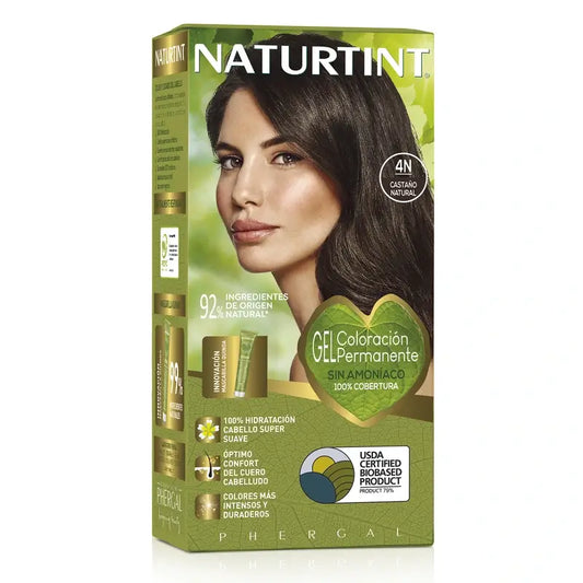 Naturtint Permanent Colouring Dye Without Ammonia 4N - Natural Brown