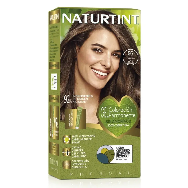 Naturtint Permanent Colouring 5G Ammonia Free Permanent Colour - Light Golden Brown