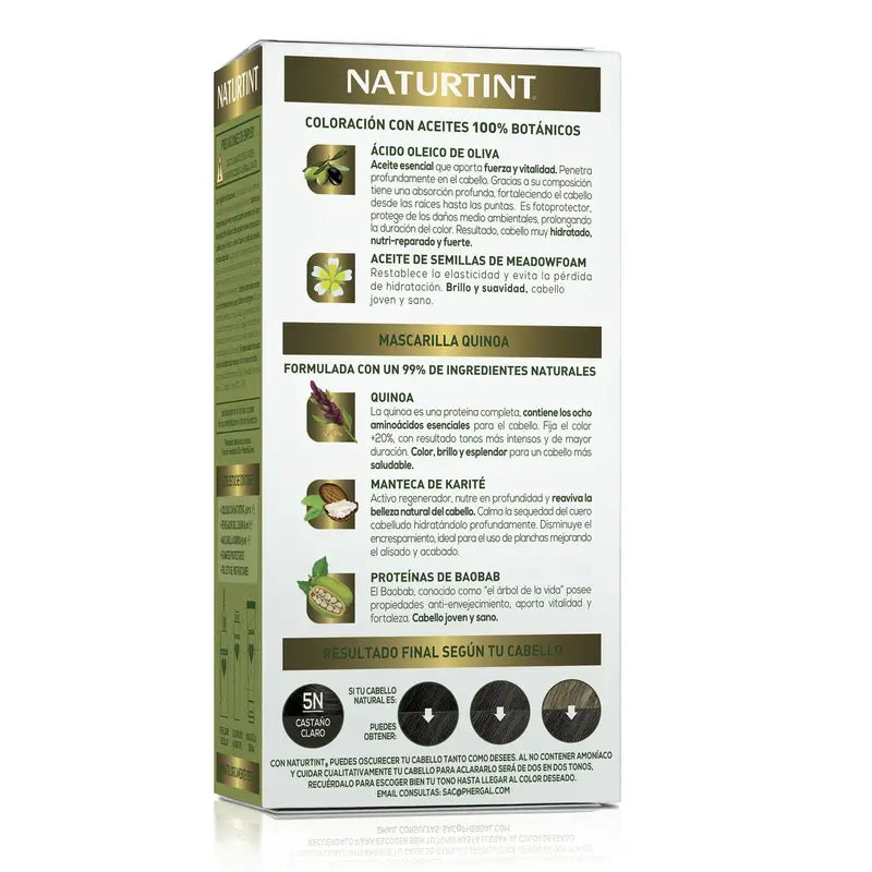 Naturtint Permanent Colouring Permanent Colouring Ammonia Free Dye 5N - Light Brown