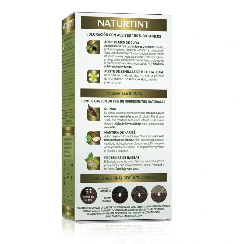 Naturtint Permanent Colouring Permanent Colouring Ammonia Free Dye 6.7 - Light Chocolate