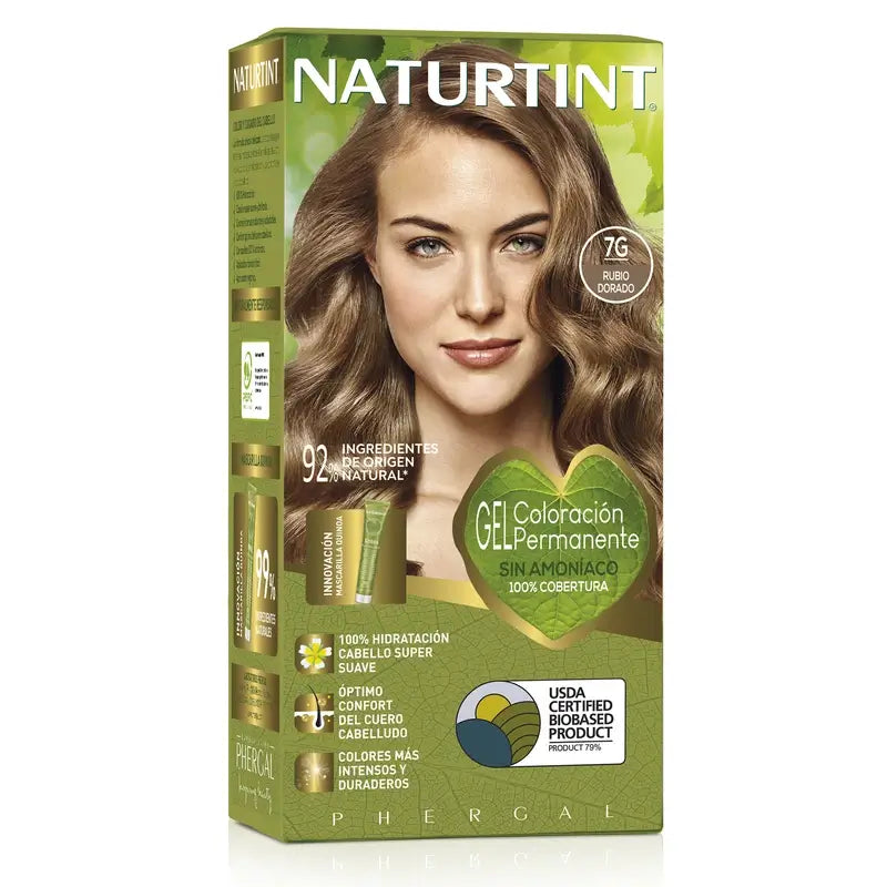 Naturtint Permanent Colouring Ammonia Free Hair Color 7G - Golden Blonde