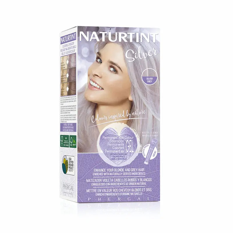 Naturtinttinte Silver| Especial Para Cabellos Rubios, Blancos y Decolorados, 170 ml