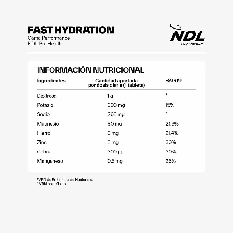 NDL Pro-Health Rapid Hydration Orange Flavoured Effervescent Tablets, Pack 2, 40 Tablets