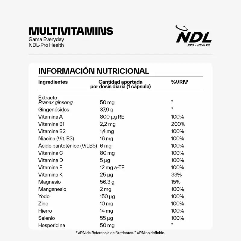 NDL Pro-Health Multivitamins, 30 Capsules