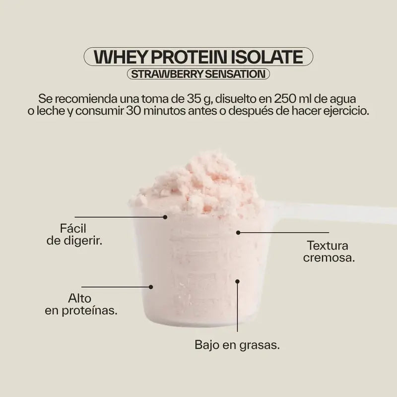 Ndl Pro-Health Whey Protein Isolate - Isolate Protein, Strawberry Sensation , 1 kg