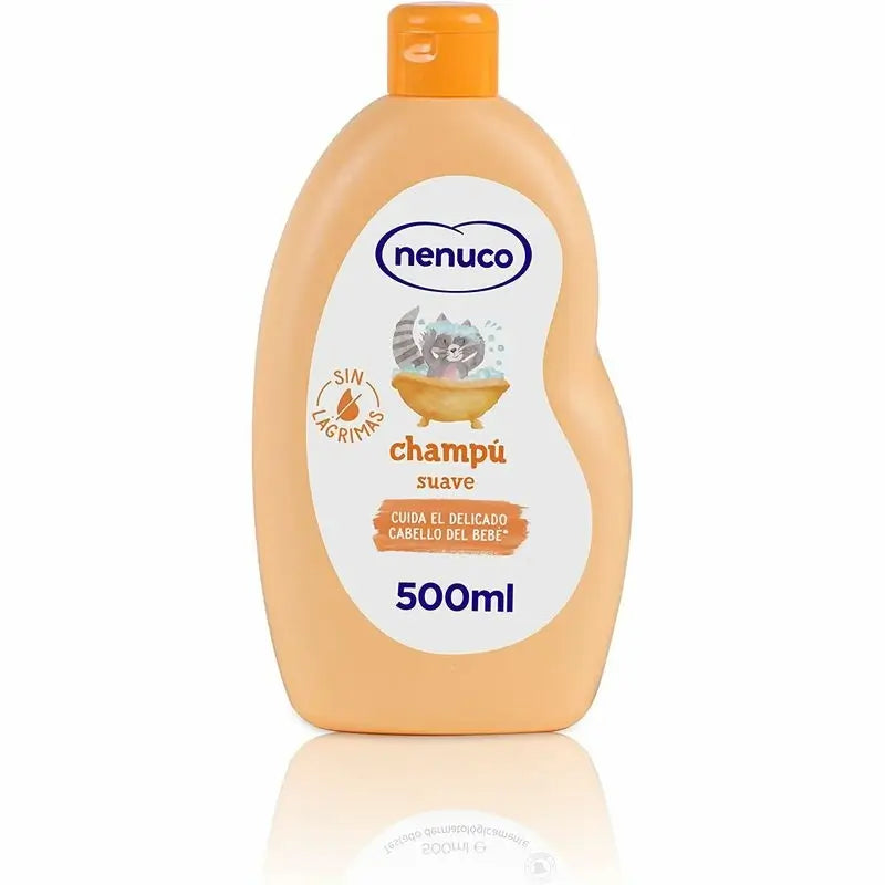 Nenuco  Champú Suave Para Bebé, Con Leche De Almendras Dulces, Sin Lágrimas, 500 ml