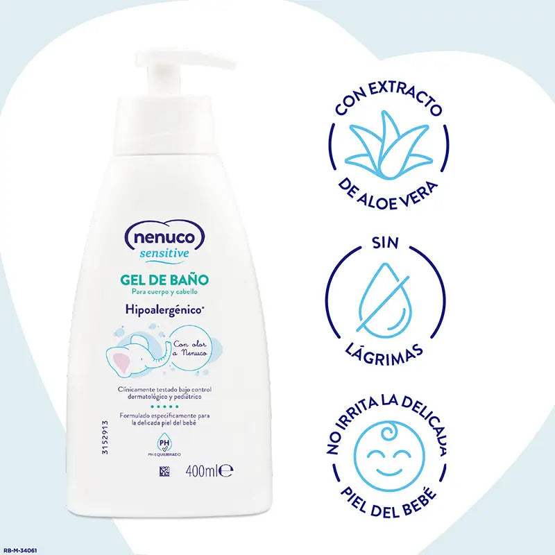 Nenuco Sensitive Gel de Baño 400 ml