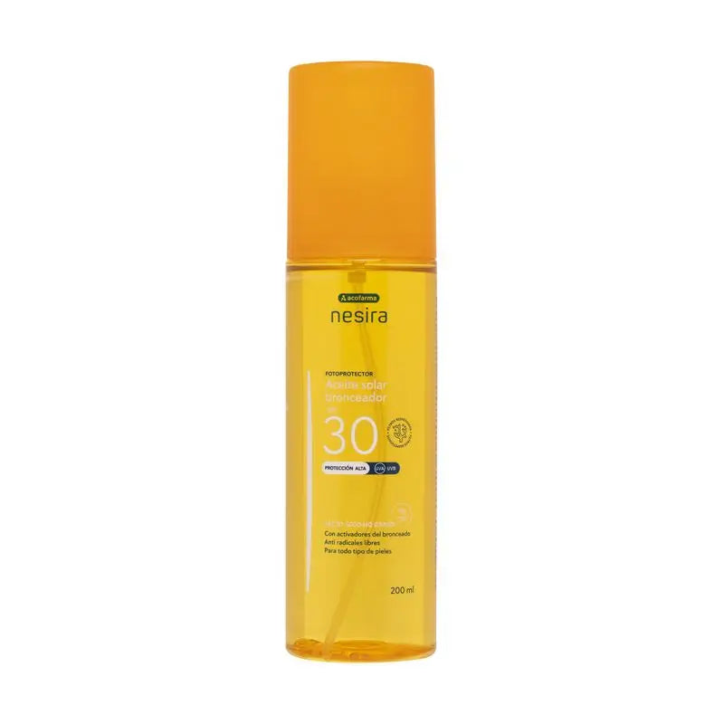 Nesira Aceite Seco Bronceador Spf30 , 200 ml