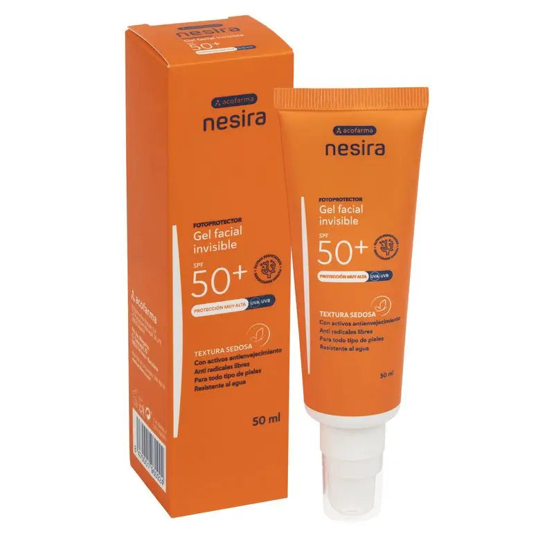 Nesira Gel Facial Invisible Spf50+ , 50 ml