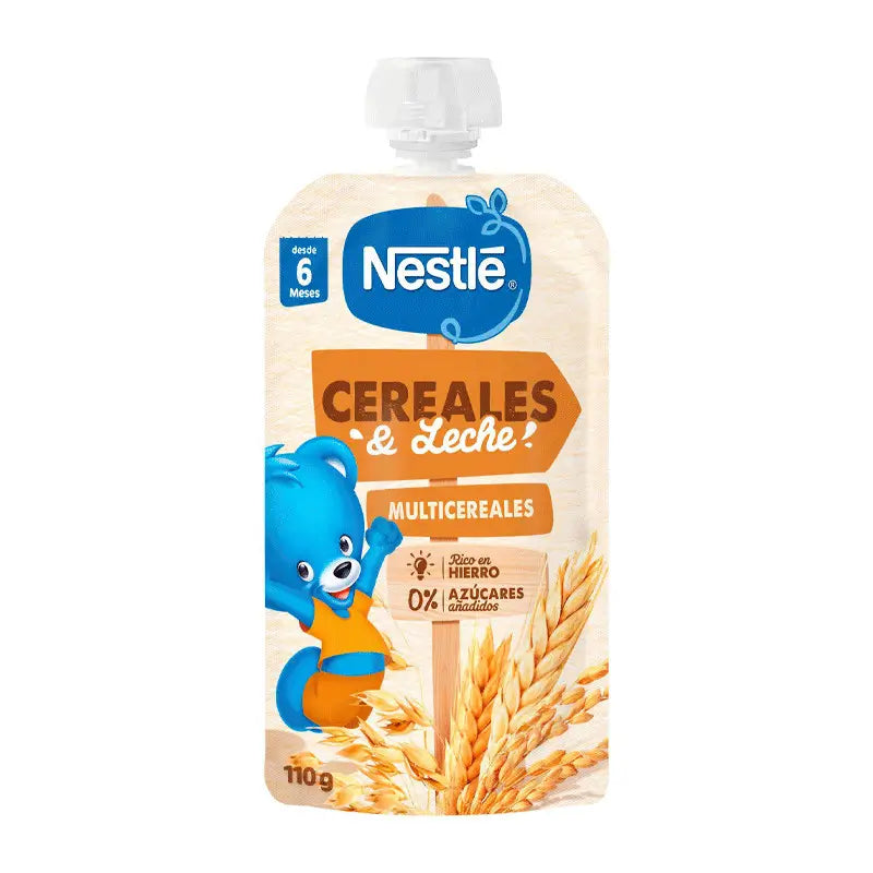 Nestlé Bolsita Cereales y Leche Multicereales, 110 gr