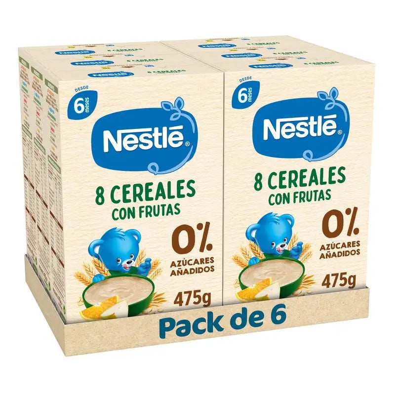 Nestlé 6-Pack 6 porridges 8 Cereals With Fruit , 475g